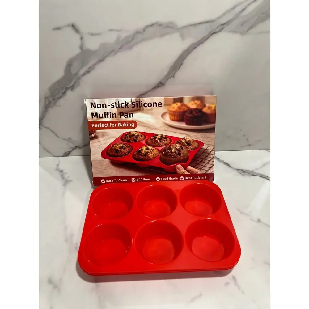 Non-Silicone Baking Form Mold Muffin Pan 3-Pack Brand New